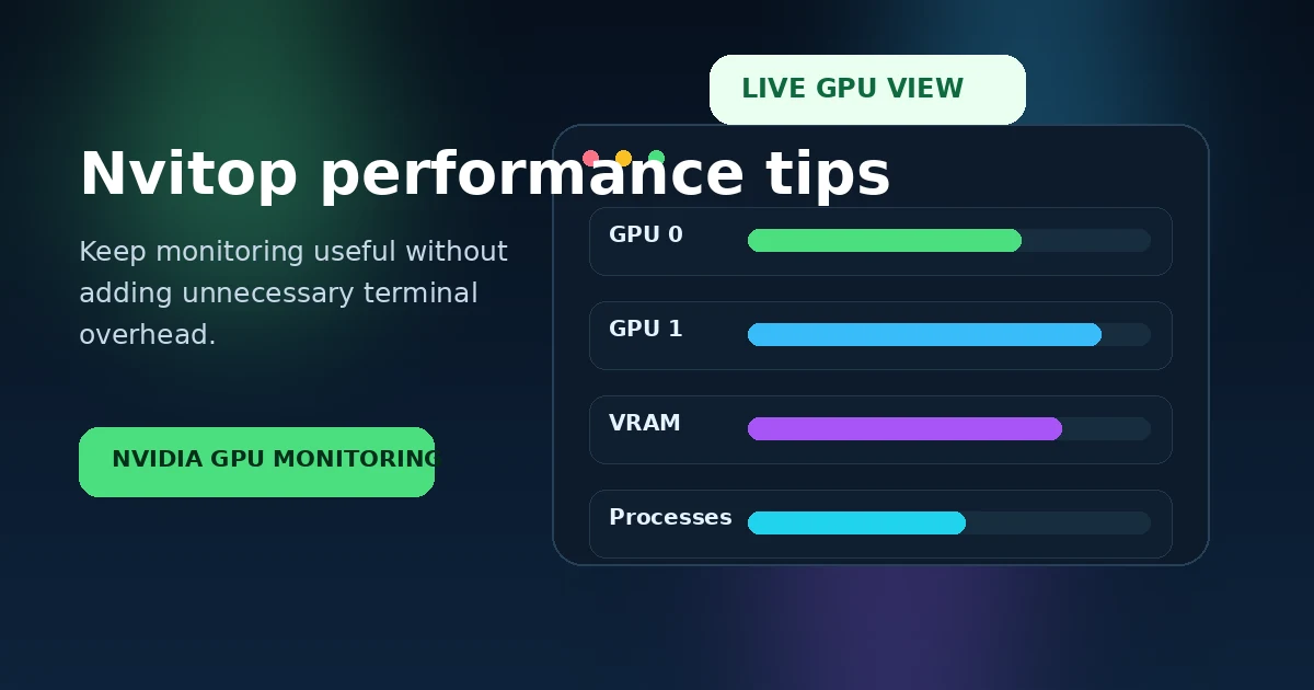Nvitop Performance Tips for Busy GPU Workstations and Servers feature image
