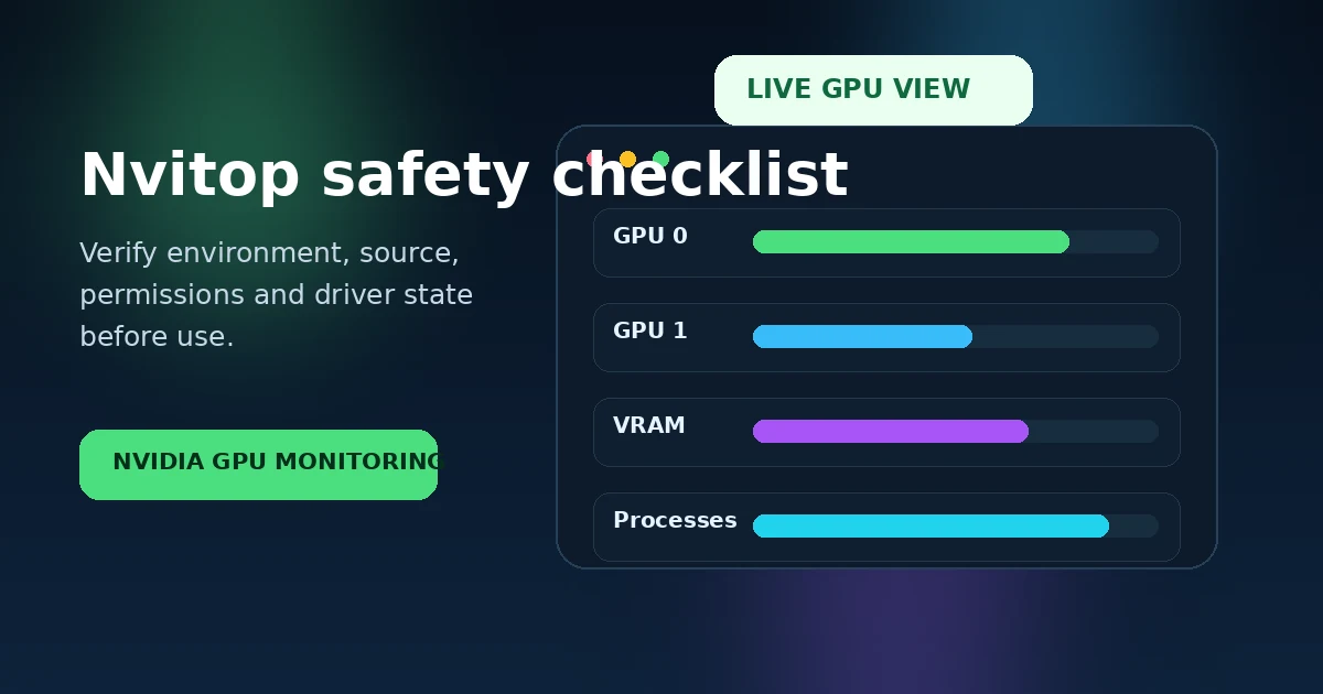 Is Nvitop Safe? Source, Permissions and Installation Checklist feature image