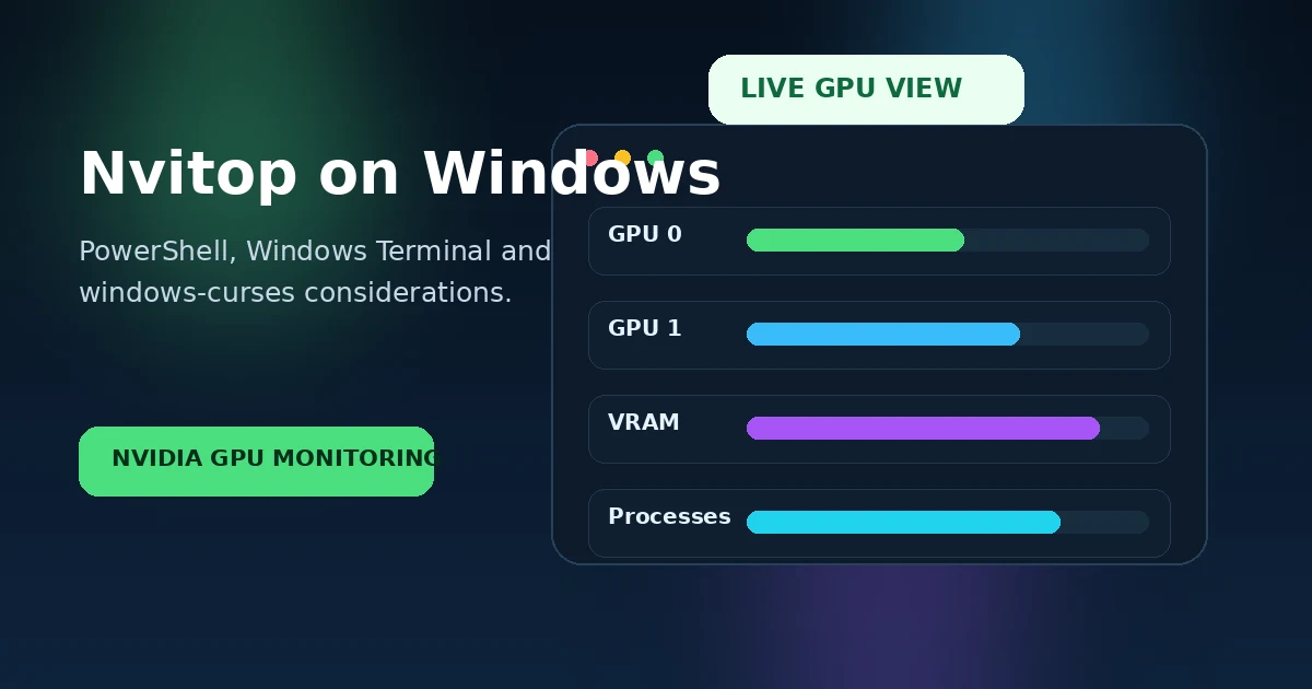 Nvitop on Windows: PowerShell and Terminal Setup Guide feature image